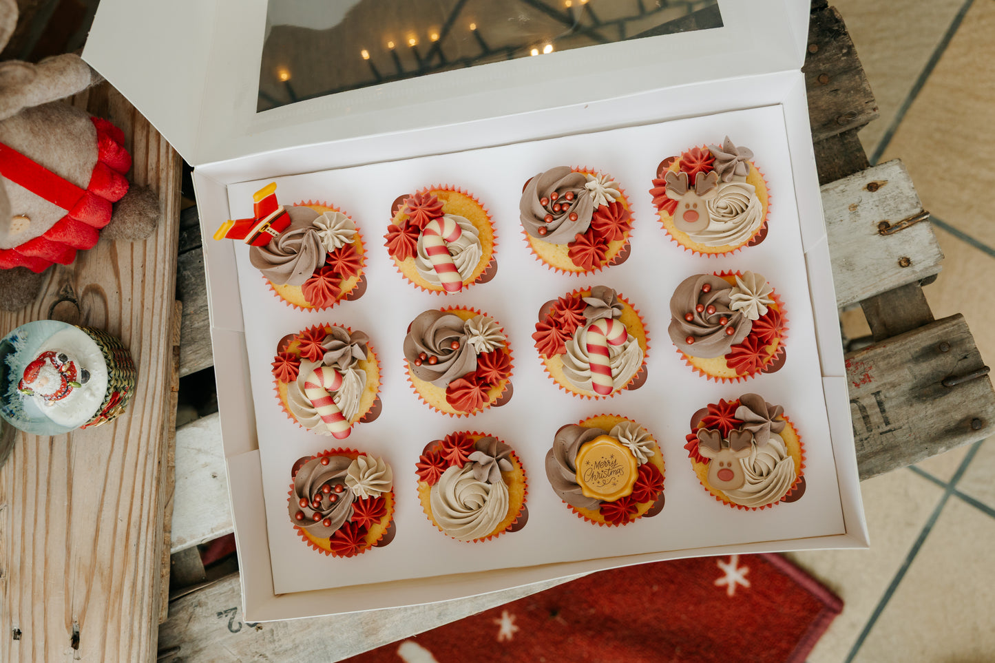 Kerstmis cupcakes