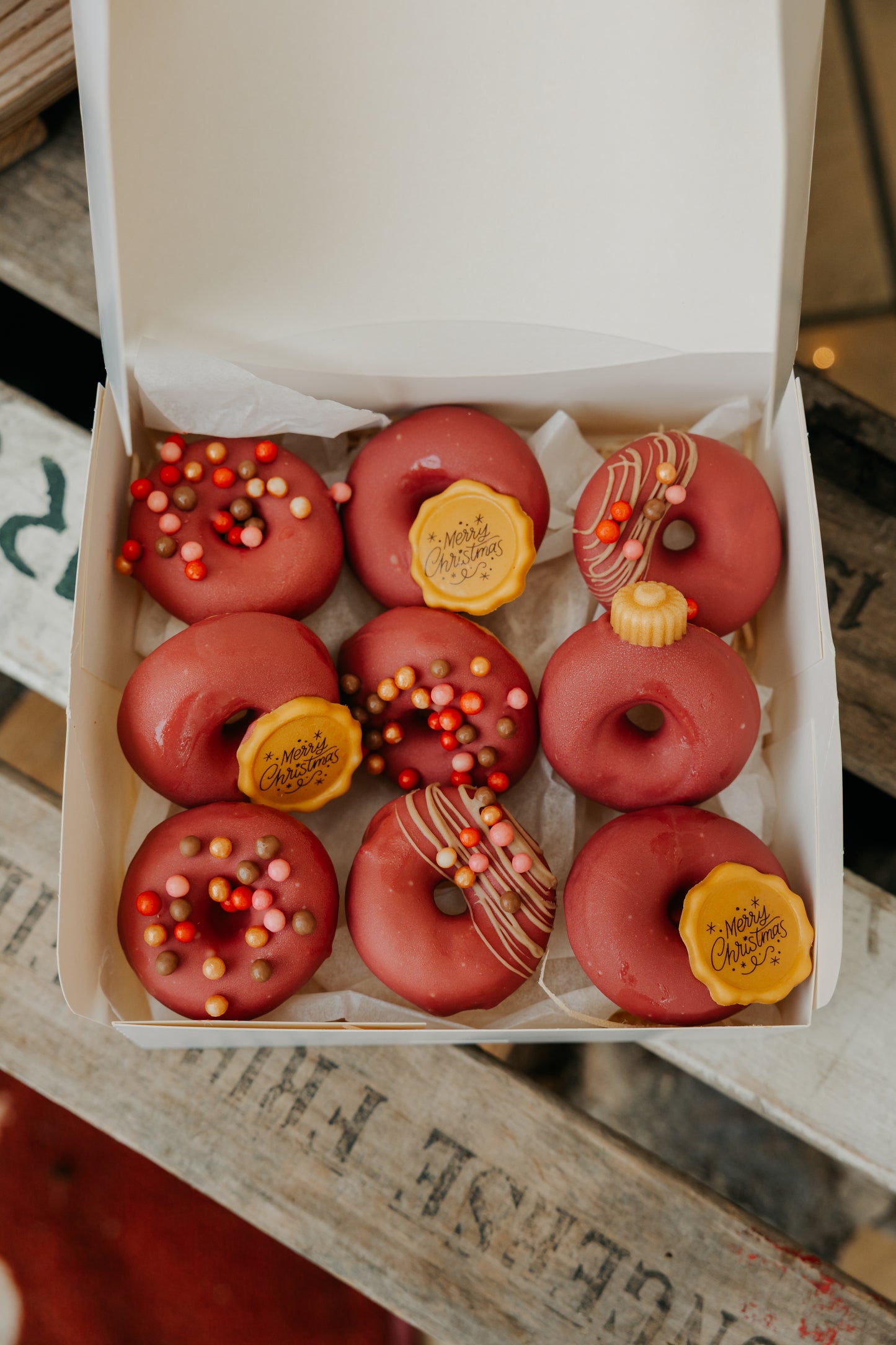 Kerstmis Donutbox