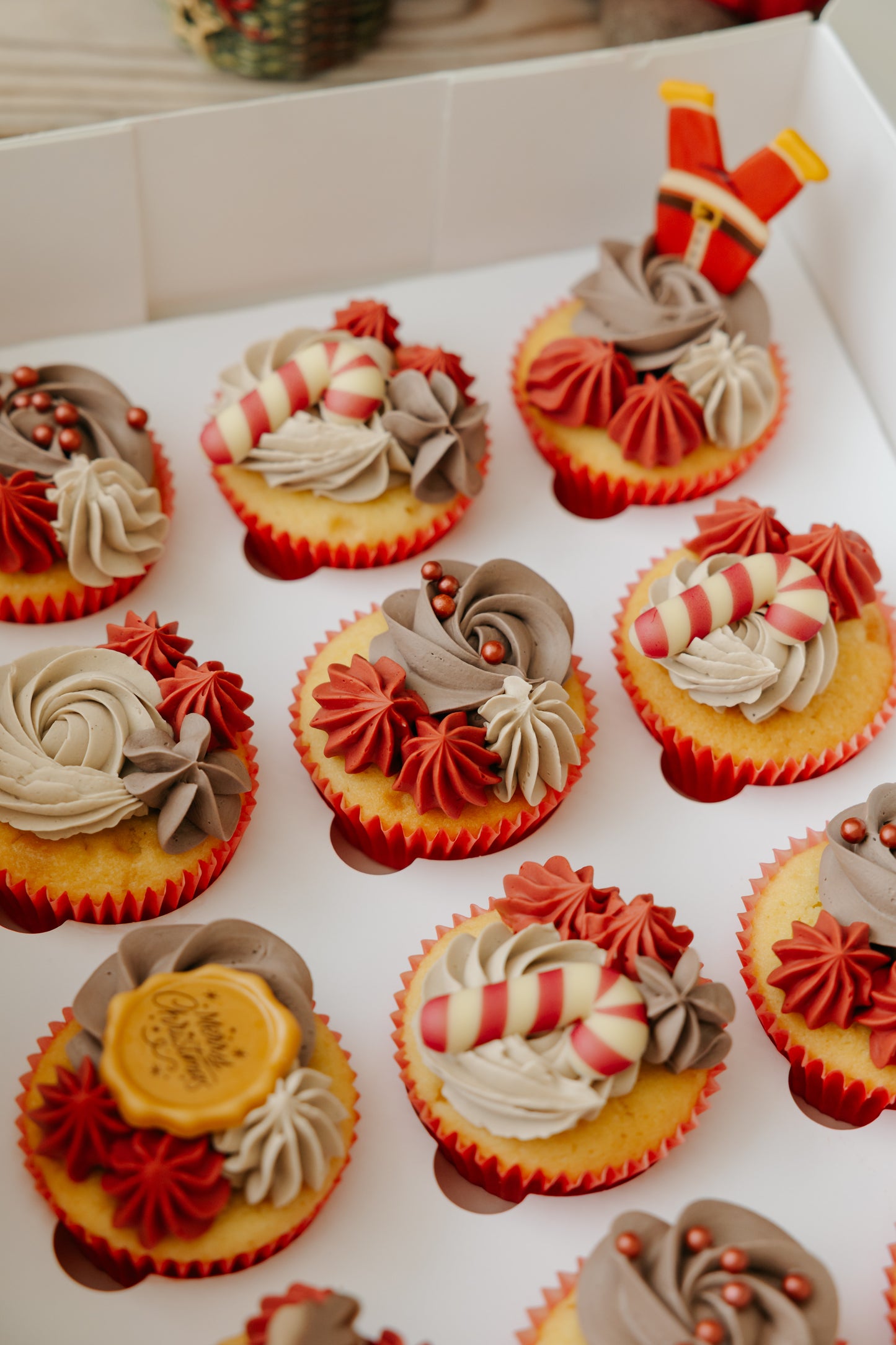 Kerstmis cupcakes